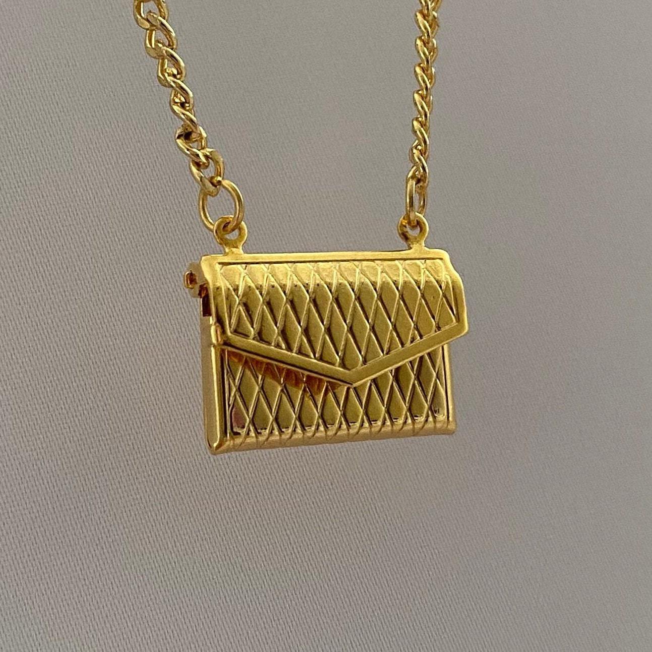 G1. European Necklace, Love Photo Box Pendan Envelope Necklace